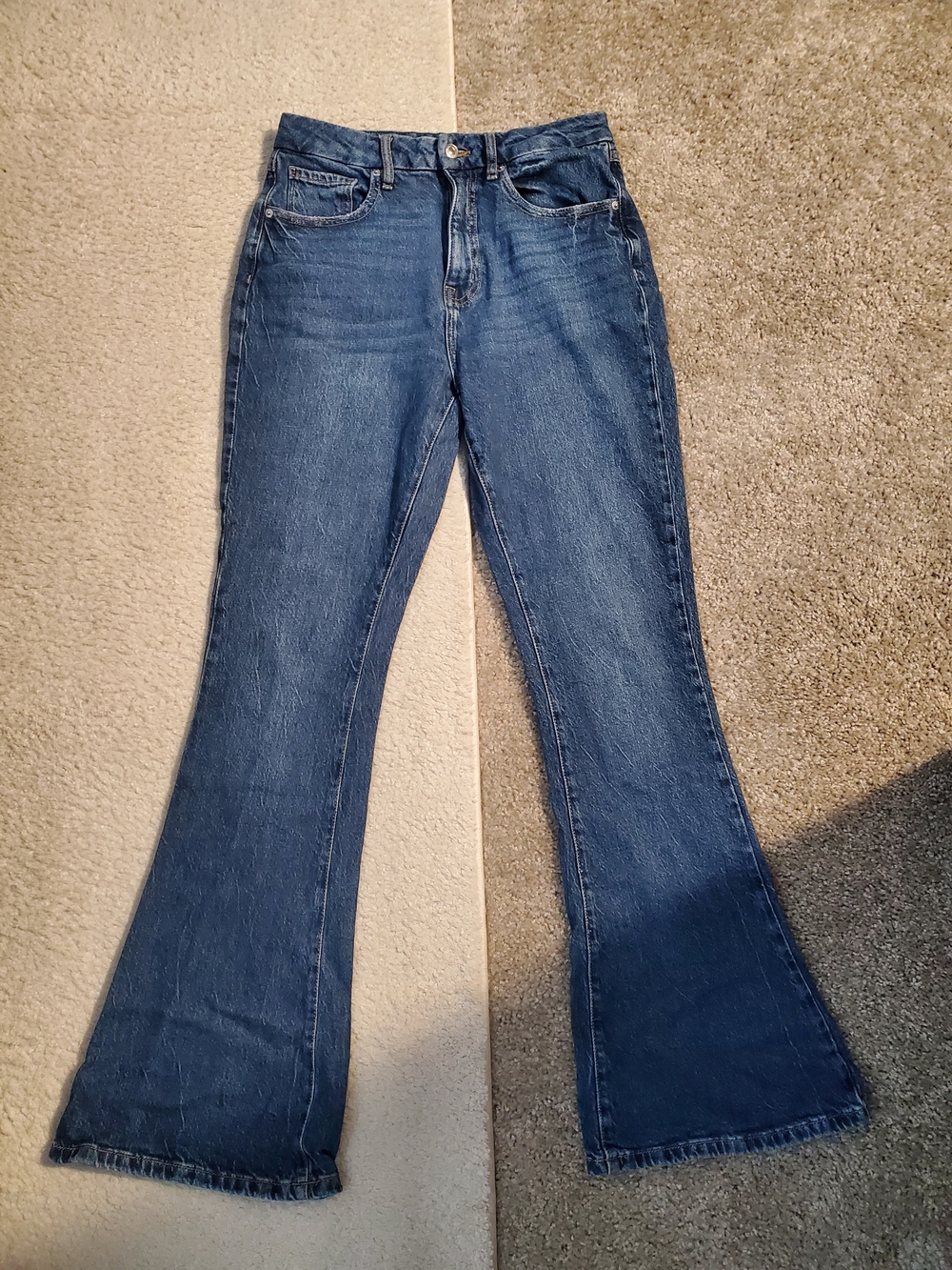 Women’s Dark Blue Flared Jeans